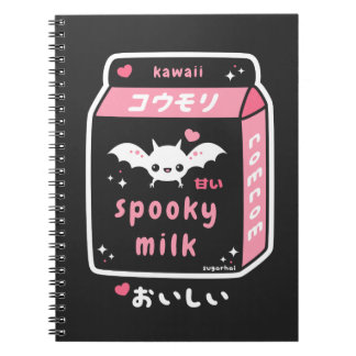 Pastel Goth Bat Milch Notizblock