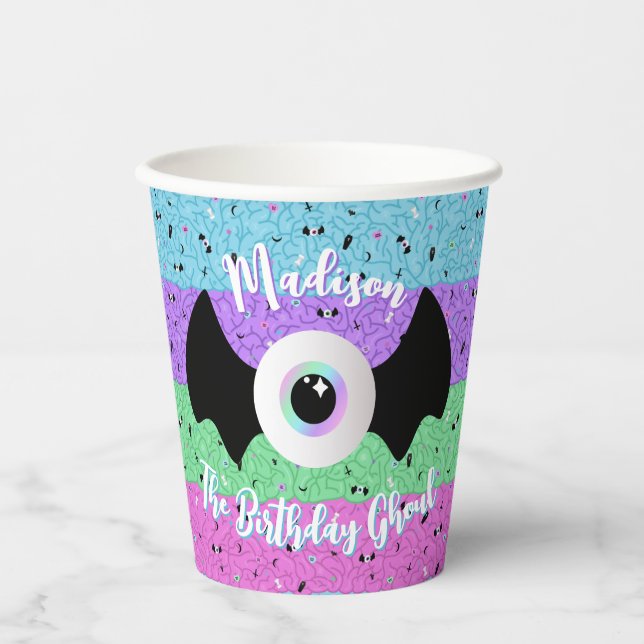 Pastel Goth Brains Pappbecher (Vorderseite)
