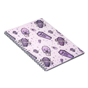 Pastel Goth Coffins Muster Notizblock