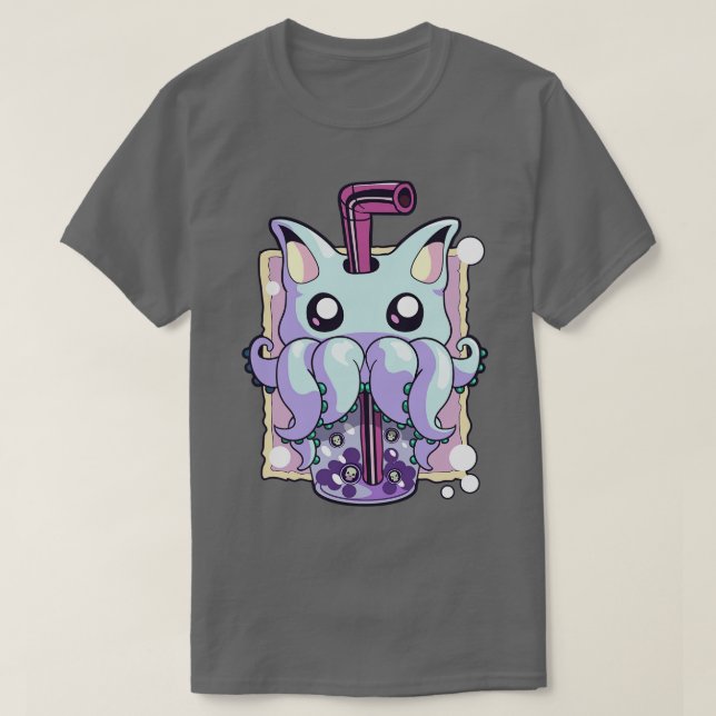 Pastel Goth Creepy Boba Bubble Tee Kawaii (Design vorne)