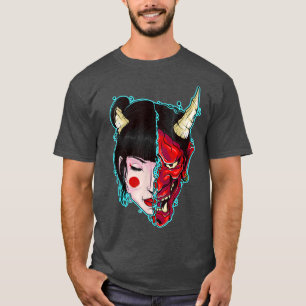 Pastel Goth Geisha Hannya Mask Shapeshifter T-Shirt