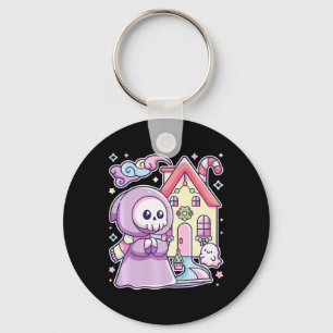 Pastel Goth Grim Sensenmann Xmas Halloween Easy Co Schlüsselanhänger