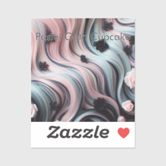 Pastel Goth Hair | Cupcake Sticker