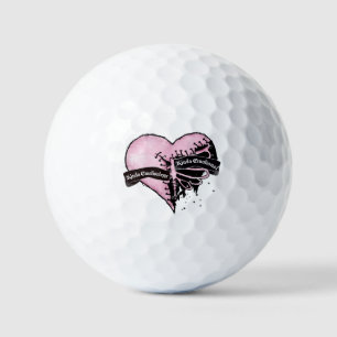Pastel Goth Heart emotional und emotional Golfball