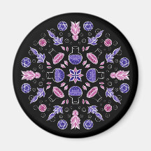 Pastel Goth Hexentrank Pentagram Pink lila