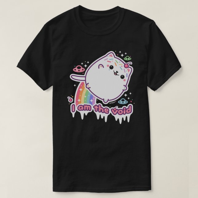 Pastel Goth Ich bin die Void Kitty T-Shirt (Design vorne)