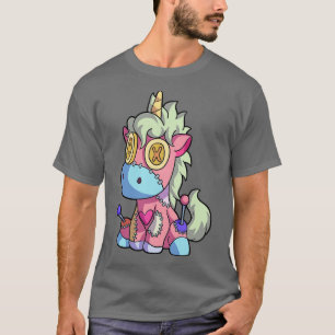 Pastel Goth Kawaii Unicorn Creepy Niedlich Voo Dol T-Shirt