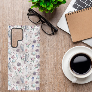 Pastel-Goth-Kristalle und Rosen – Mystisch Hexenha Samsung Galaxy Hülle