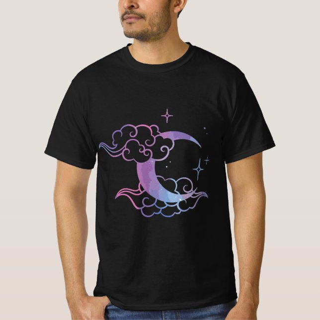 Pastel Goth Moon Cute Moon Art  T-Shirt (Vorderseite)