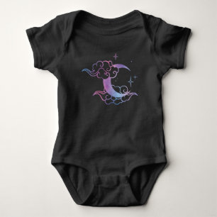 Pastel Goth Moon Niedlicher Monte Art Baby Strampler