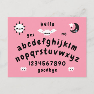 Pastel Goth Mystical Talking Board Postkarte