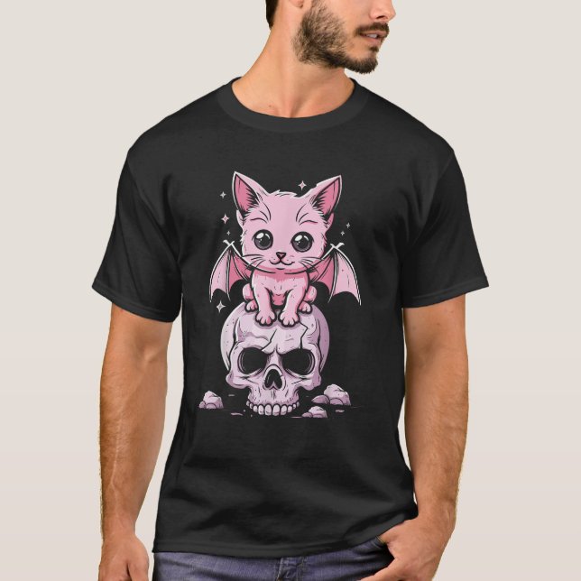 Pastel Goth Niedlich Creepy Anime Aesthetic Kawaii T-Shirt (Vorderseite)