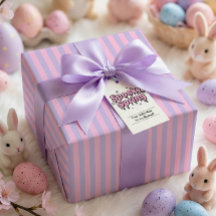 Pastel-Goth-Ostern Pink Lavendel gestreift