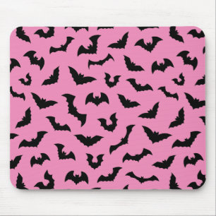 Pastel Goth Pink Fledermäuse Muster Gamer Girl Mousepad