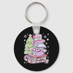 Pastel Goth Plague Doktor Weihnachts Halloween Tre Schlüsselanhänger