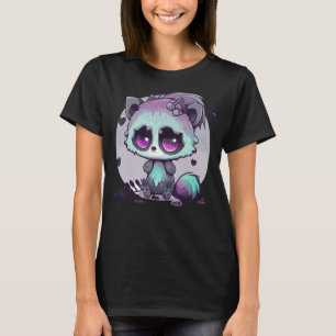 Pastel Goth Raccoon Creepy Niedlich Menhera Gothic T-Shirt