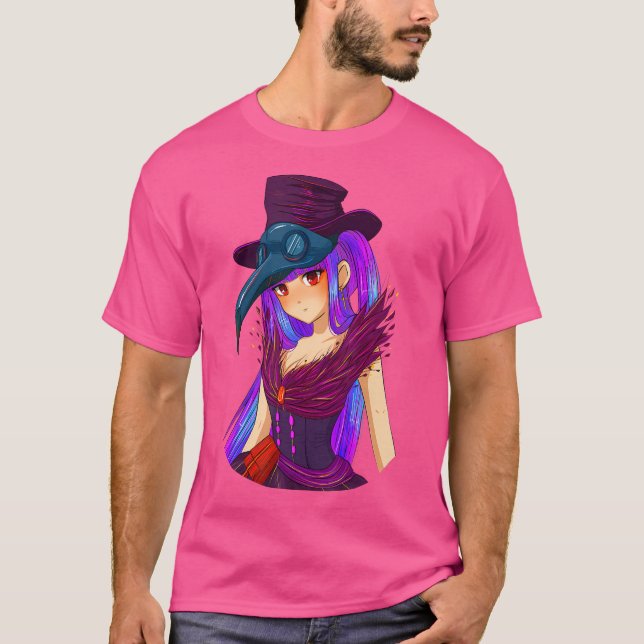 Pastel Goth Steampunk Vaporwave Plague Doctor Cree T-Shirt (Vorderseite)