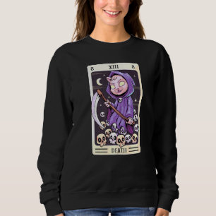 Pastel Goth Tarot Card The Death Grim Sensenmann C Sweatshirt