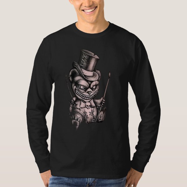 Pastel Goth Teddy Bar Voodoo Doll T-Shirt (Vorderseite)