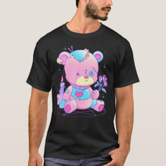 Pastel Goth Teddy Bear Japanischer Anime Kawaii De T-Shirt