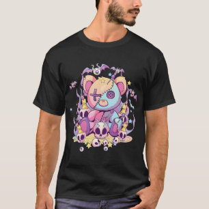 Pastel Goth Teddy Bear Voodoo Doll Cute Aesthetic T-Shirt