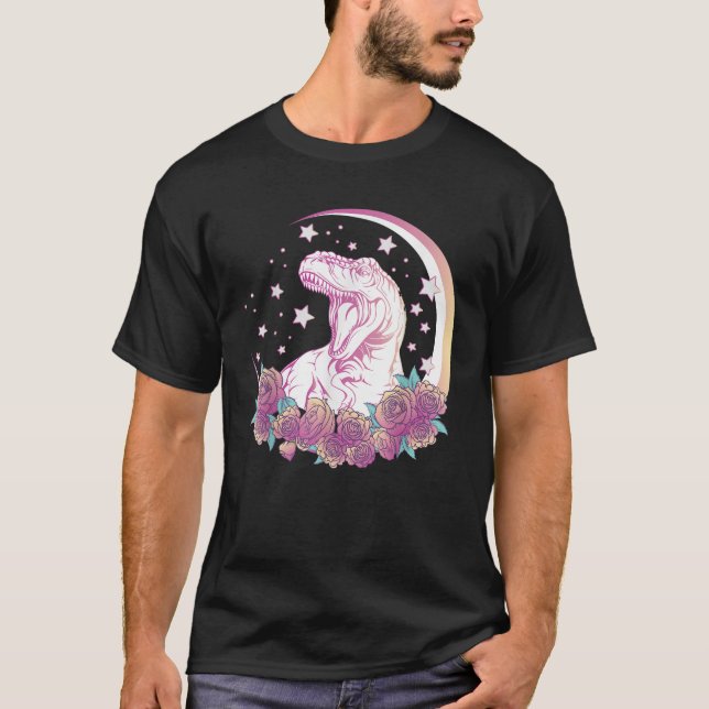 Pastel Goth Trex Design Ästhetik Vaporwave Dinosa T-Shirt (Vorderseite)