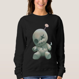 Pastel Goth Voodoo Creepy Doll Sweatshirt