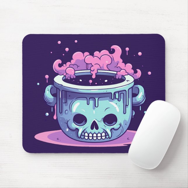 Pastel Goth Witch's Brew Mousepad (Mit Mouse)