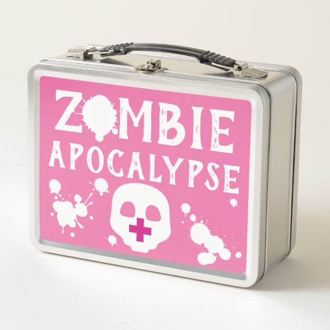 Pastel Goth Zombie Apokalypse Emo Medical Metall Lunch Box (Vorderseite)
