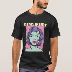 Pastel Gothic Zombie Dead Inside Women Ästhetik H T-Shirt