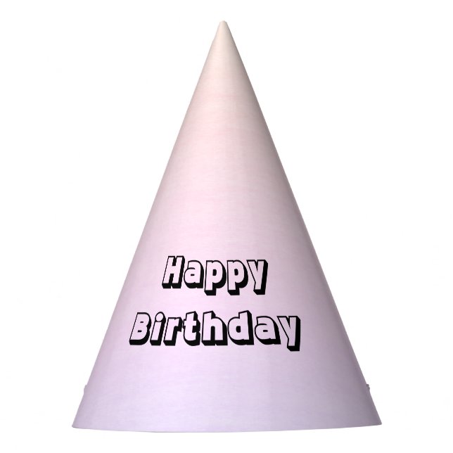 Pastel Gradient Geburtstag Partyhütchen (Vorderseite)