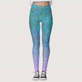 Pastel Gradient Geo Sheeny Leggings
