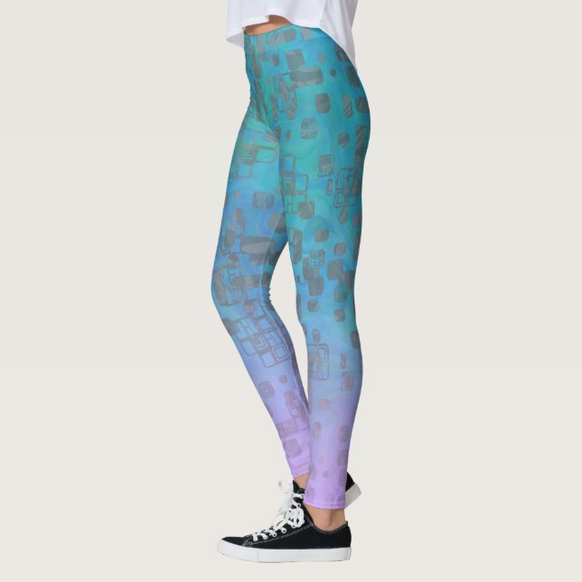 Pastel Gradient Geo Sheeny Leggings (Links)