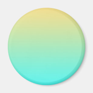 Pastel Gradient Hintergrund Türkis Gelb Magnet