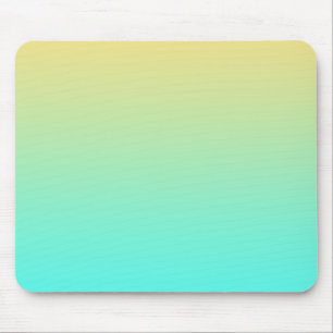 Pastel Gradient Hintergrund Türkis Gelb Mousepad