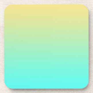 Pastel Gradient Hintergrund Türkis Gelb Untersetzer