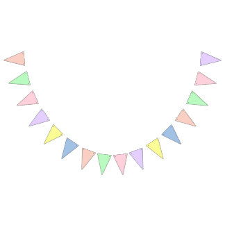 Pastel Gradient Thema Dreiecksbanner Wimpelkette