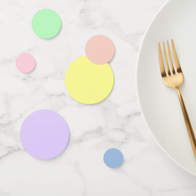 Pastel Gradient Theme Party Table Confetti Konfetti (Gruppe)