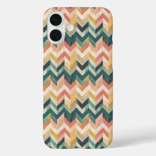 "Pastel Gradient Zickzack Harmony" iPhone 16 Plus Hülle