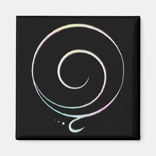 Pastel Gratitude  Magnet (Vorne)