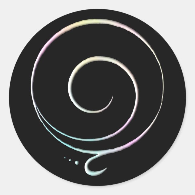 Pastel Gratitude  Runder Aufkleber (Vorderseite)