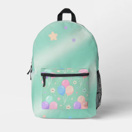 Pastel Green Backpack - Minimalistische ästhetisch Bedruckter Rucksack