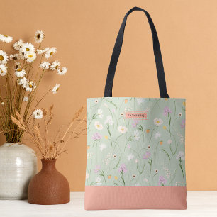 Pastel Green Boho Chic Floral