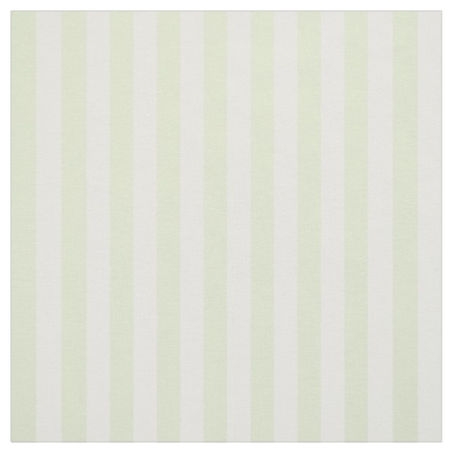 Pastel Green Celery White Strip Stoff (Muster)