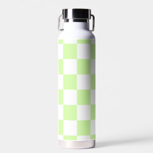 Pastel Green Checkered Gingham Pattern Trinkflasche
