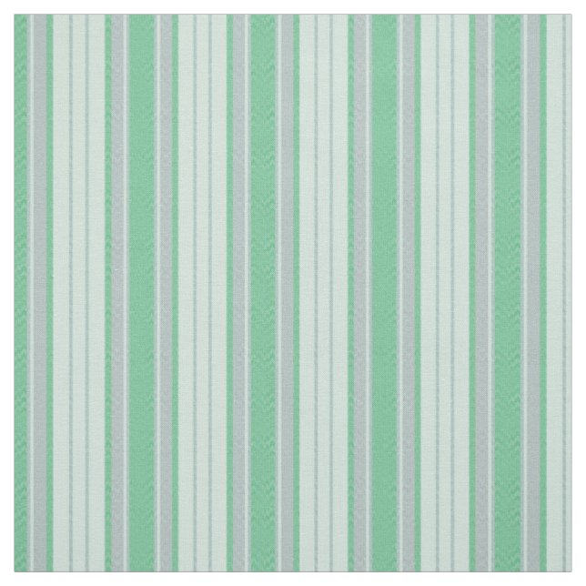 Pastel Green Chevron Stripes Stoff (Muster)