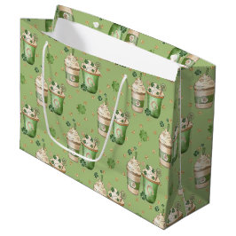 PASTEL GREEN & CREAM IRISH GETRÄNKE GROßE GESCHENKTÜTE