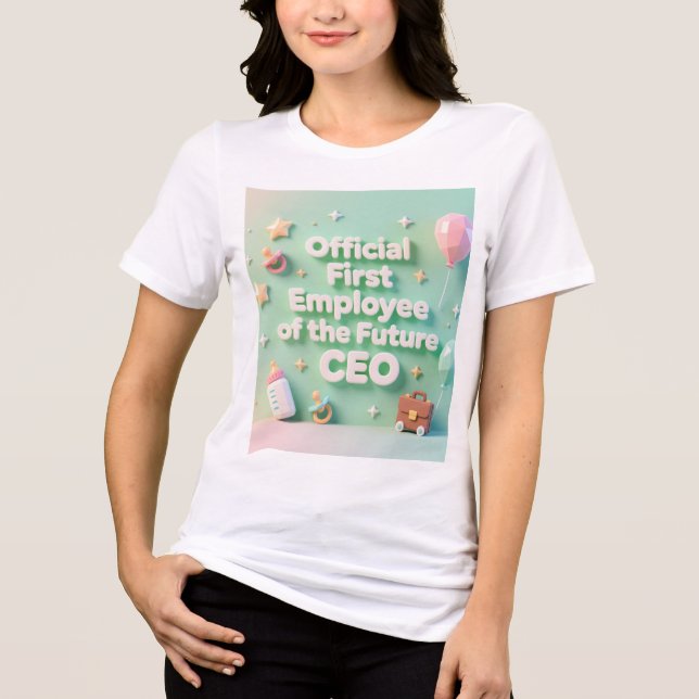 Pastel green Mom of the Future CEO T - Shirt (Vorderseite)