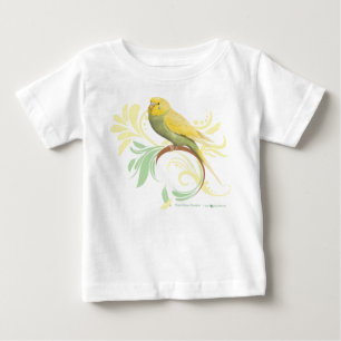 Pastel Green Parakeet Baby T-shirt