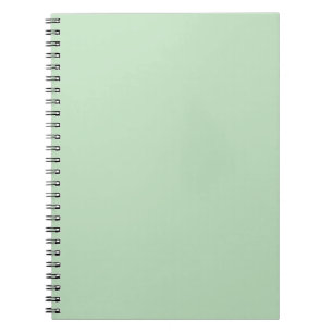 Pastel Green Spiral Foto Notebook Notizblock